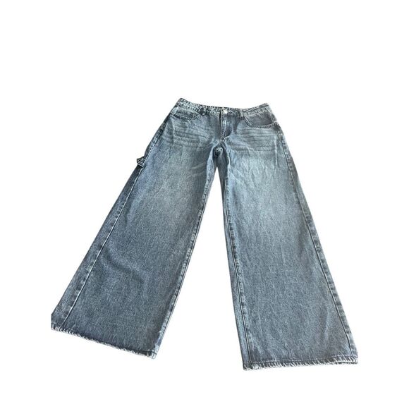 SHEIN flare wide leg jeans size L - Picture 4 of 10